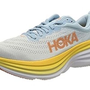 Hoka Women's Athletic Shoes - Light Blue and Yellow